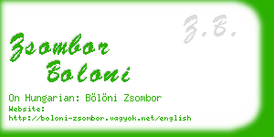 zsombor boloni business card